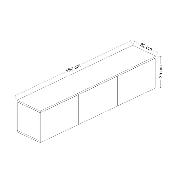 Hanah Home Soporte de TV Travertino con Estantes Hanah Home Soporte de TV Travertino con Estantes